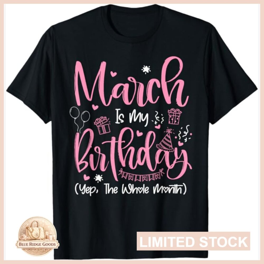 Retro Birthday Month T-Shirt Classic Fit Short Sleeve Letter Print Pull On